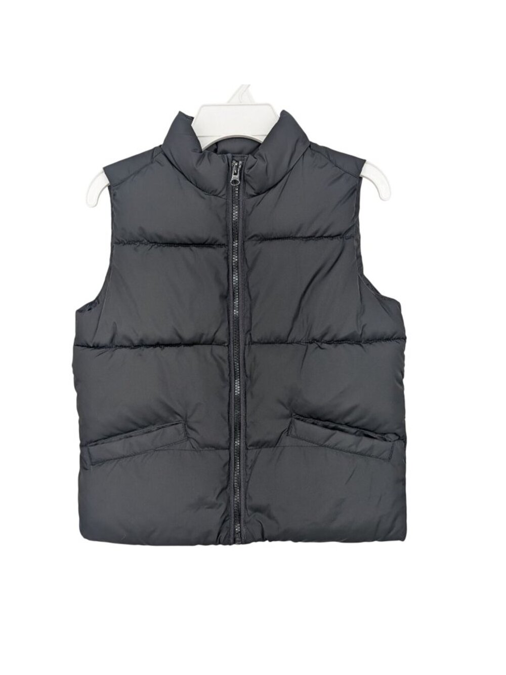 Old Navy Kids Black Puffer Vest Gorpcore Minimalist Sporty Athleisure Small 6/7